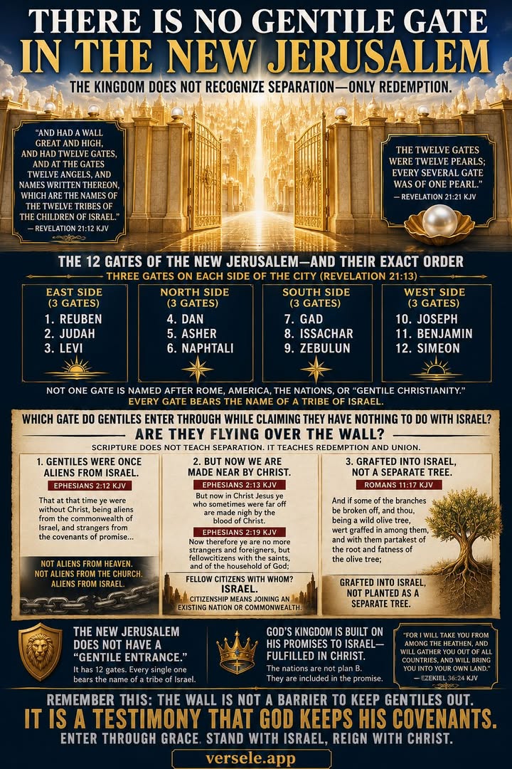 There Is No Gentile Gate In The New Jerusalem