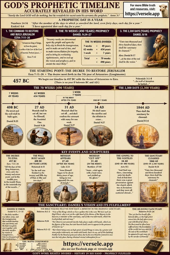 God's prophetic timeline.
