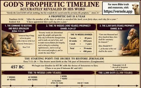 God's prophetic timeline.
