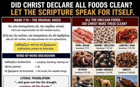 Did Christ say all foods are clean? Let's examine the text: